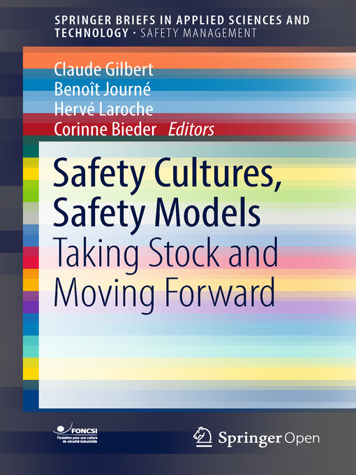 Title details for Safety Cultures, Safety Models by Claude Gilbert - Available